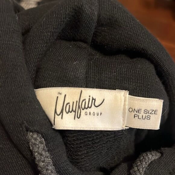 The Mayfair Group Black Mayfair Athletic Group Graphic Hoodie Sweatshirt - Picture 8 of 9